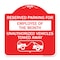 Signmission Reserved Parking for Employee of the Month Unauthorized Vehicles Towed Away, A-DES-RW-1818-23111 A-DES-RW-1818-23111 - alternate 1